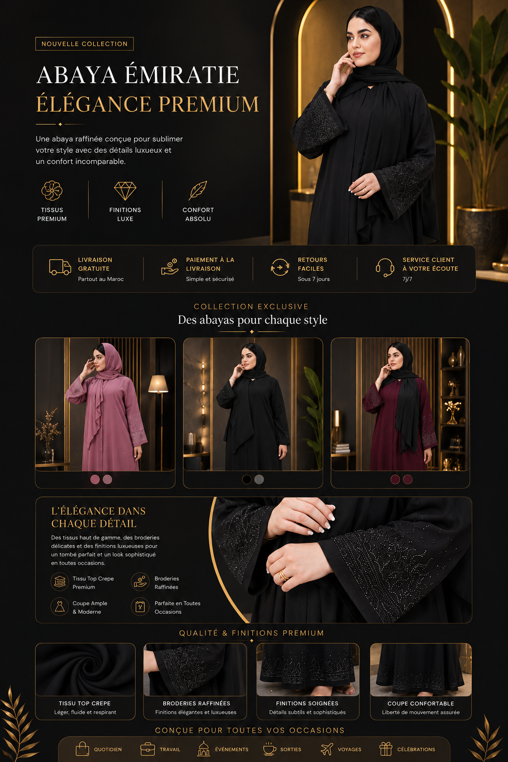 landing page noir